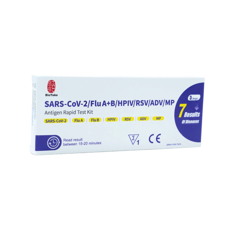 7 σε 1 SARS-COV-2/FLU A+B/HPIV/RSV/ADV/MP Αντιγόνη Ταχεία δοκιμή δοκιμής αντιγόνου