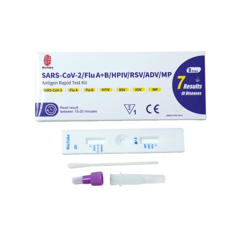 7 σε 1 SARS-COV-2/FLU A+B/HPIV/RSV/ADV/MP Αντιγόνη Ταχεία δοκιμή δοκιμής αντιγόνου