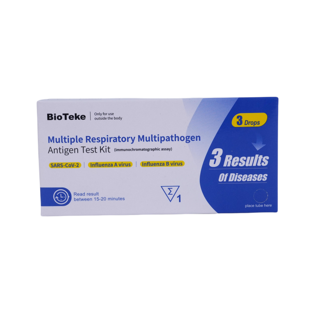 Bioteke 3 σε 1 Covid Flu A+B Αντιγόνο Ταχείας δοκιμής Αντιγόνου